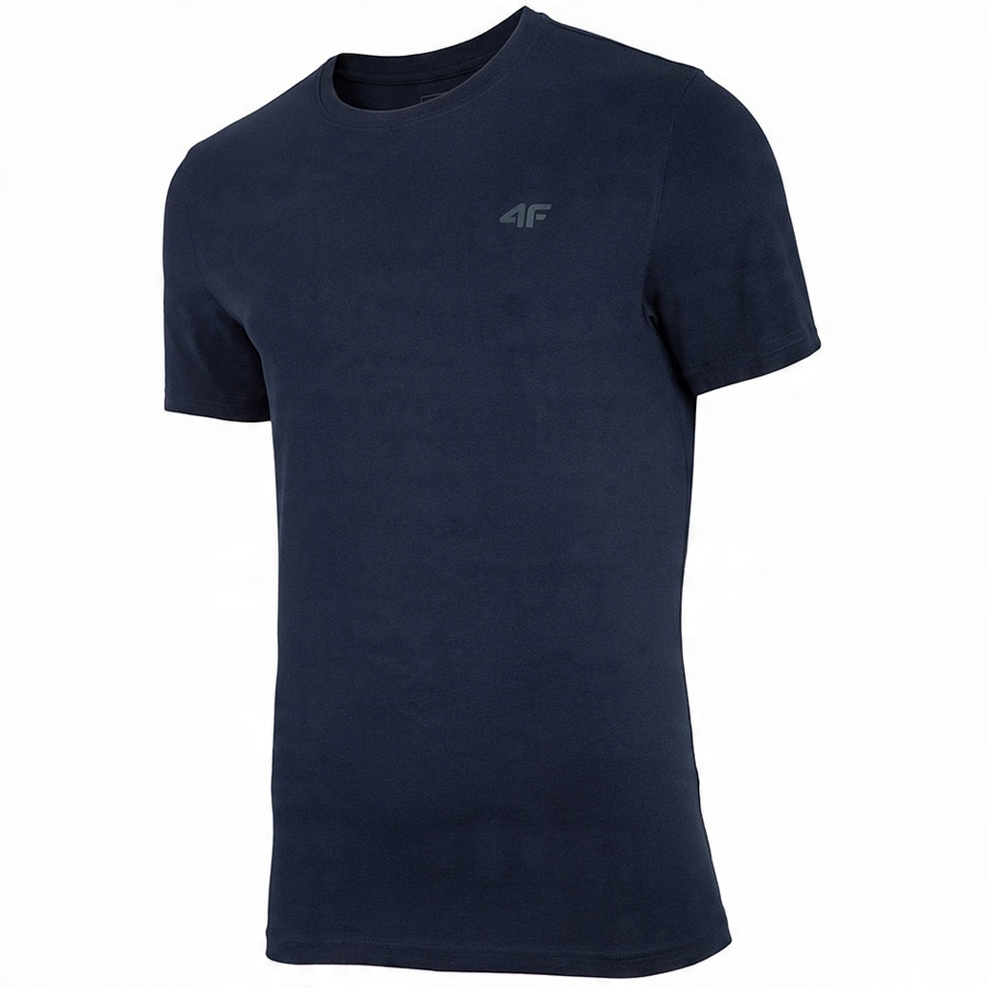 

4F Męska koszulka T-shirt basic bawełna Granat XXL
