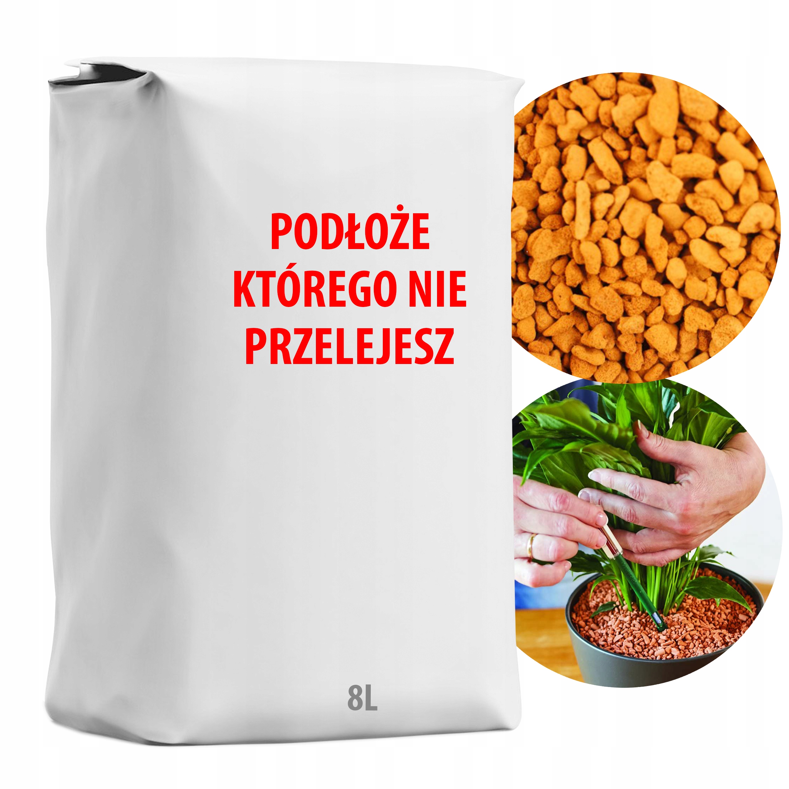 

Glina Palona typu Seramis ' Nie przelejesz ' 8L