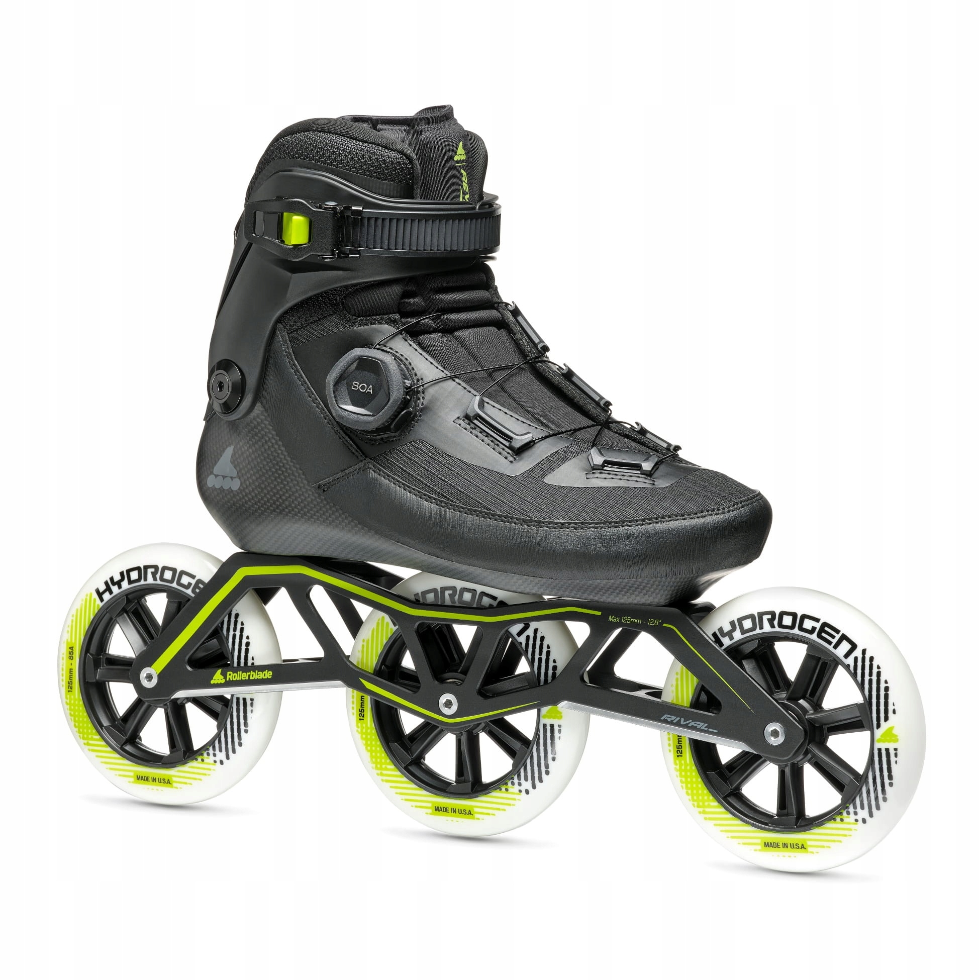 Rollerblade Revv Boa 125 Black Łyżworolki nowe z delikatną wadą