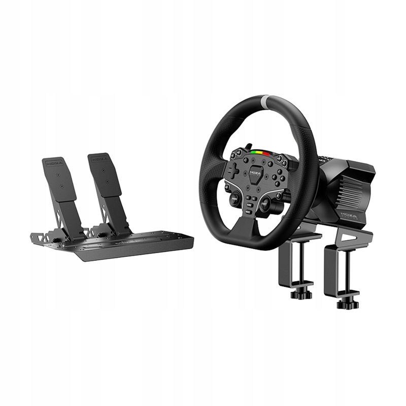 Herný set – základňa R3 volant Es pedále SRP-Lite svorky Moza