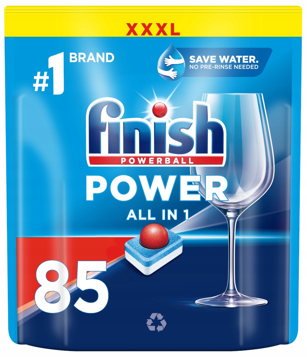 Levně Finish Powerball Power All in One Tablety do myčky 85 kusů