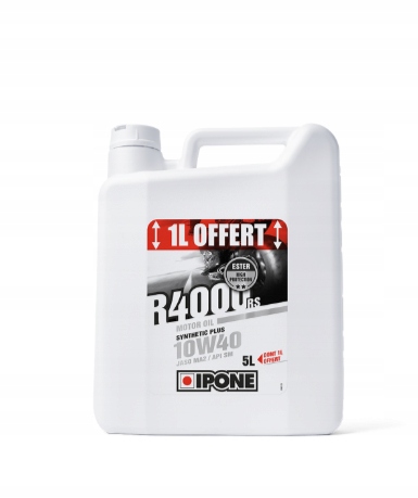 Ipone R4000 Rs 10W40 Olej Silnikowy Semisyntetyk 5L 4+1
