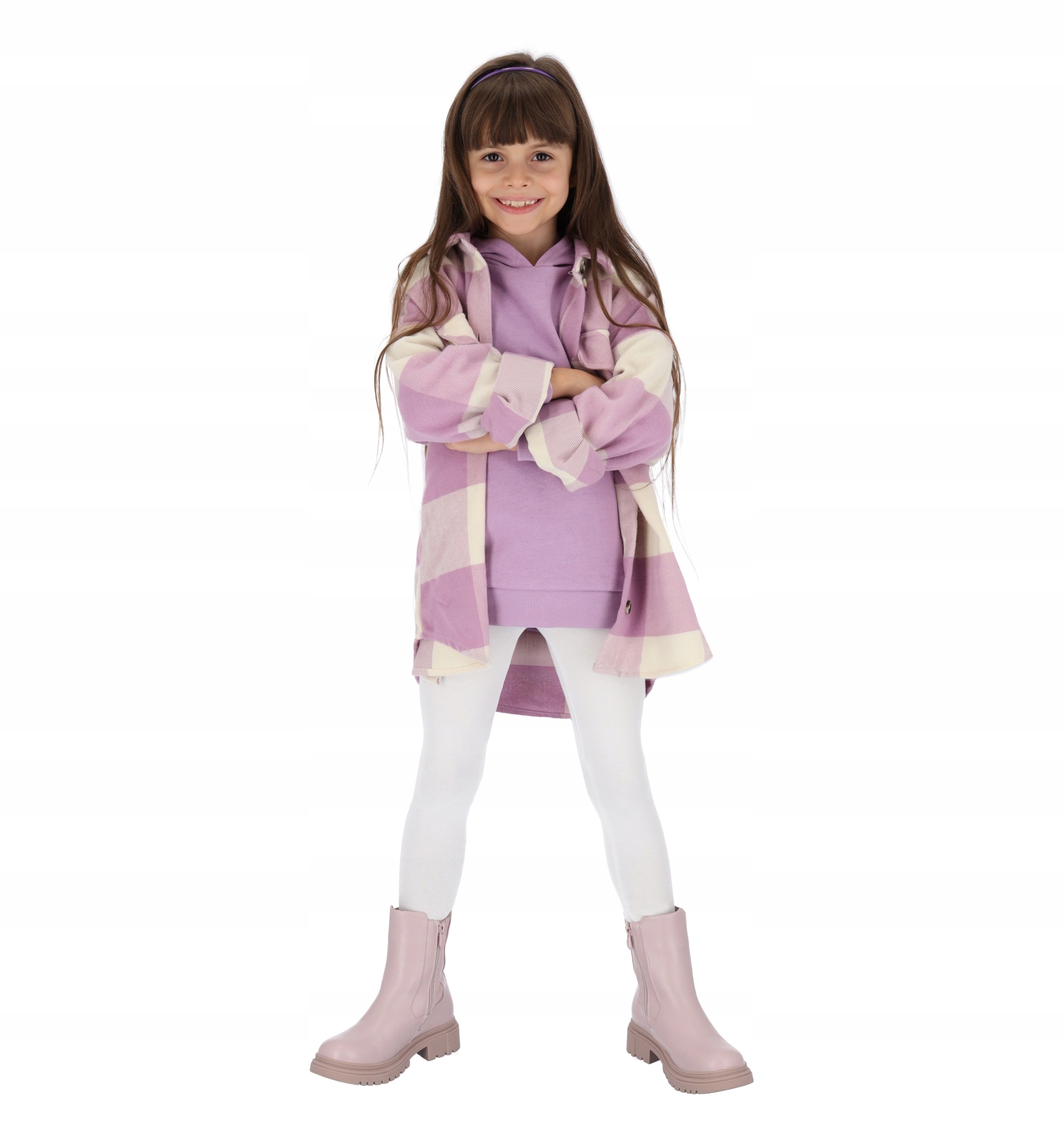 OCIEPLANE LEGGINSY DZIEWCZĘCE BAWEŁNA BIAŁY 128 Marka Inna marka