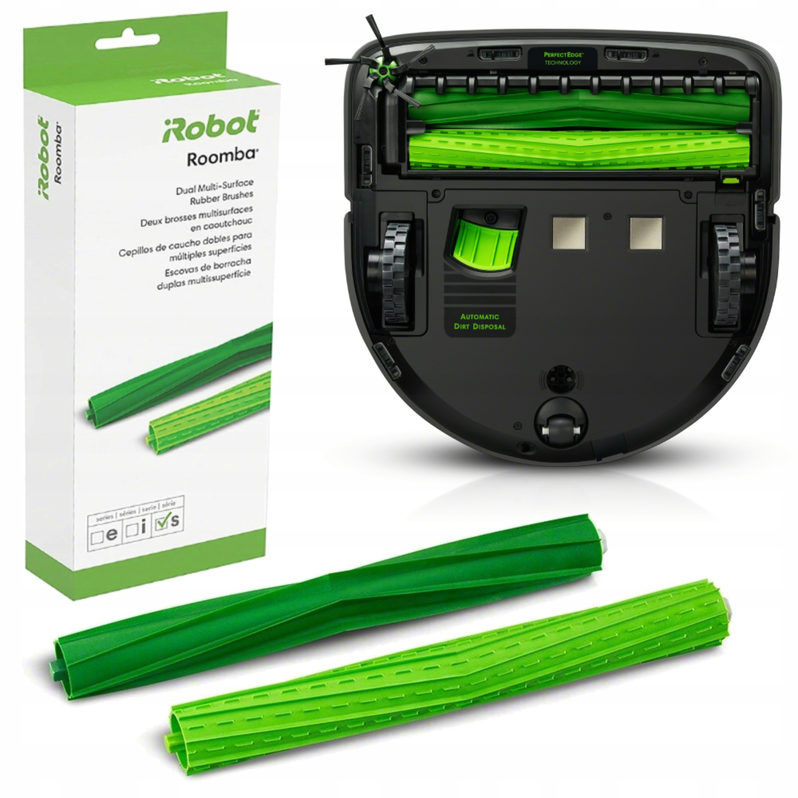 Szczotki gumowe iRobot Roomba Serii S Oryginalne Komplet 2szt.