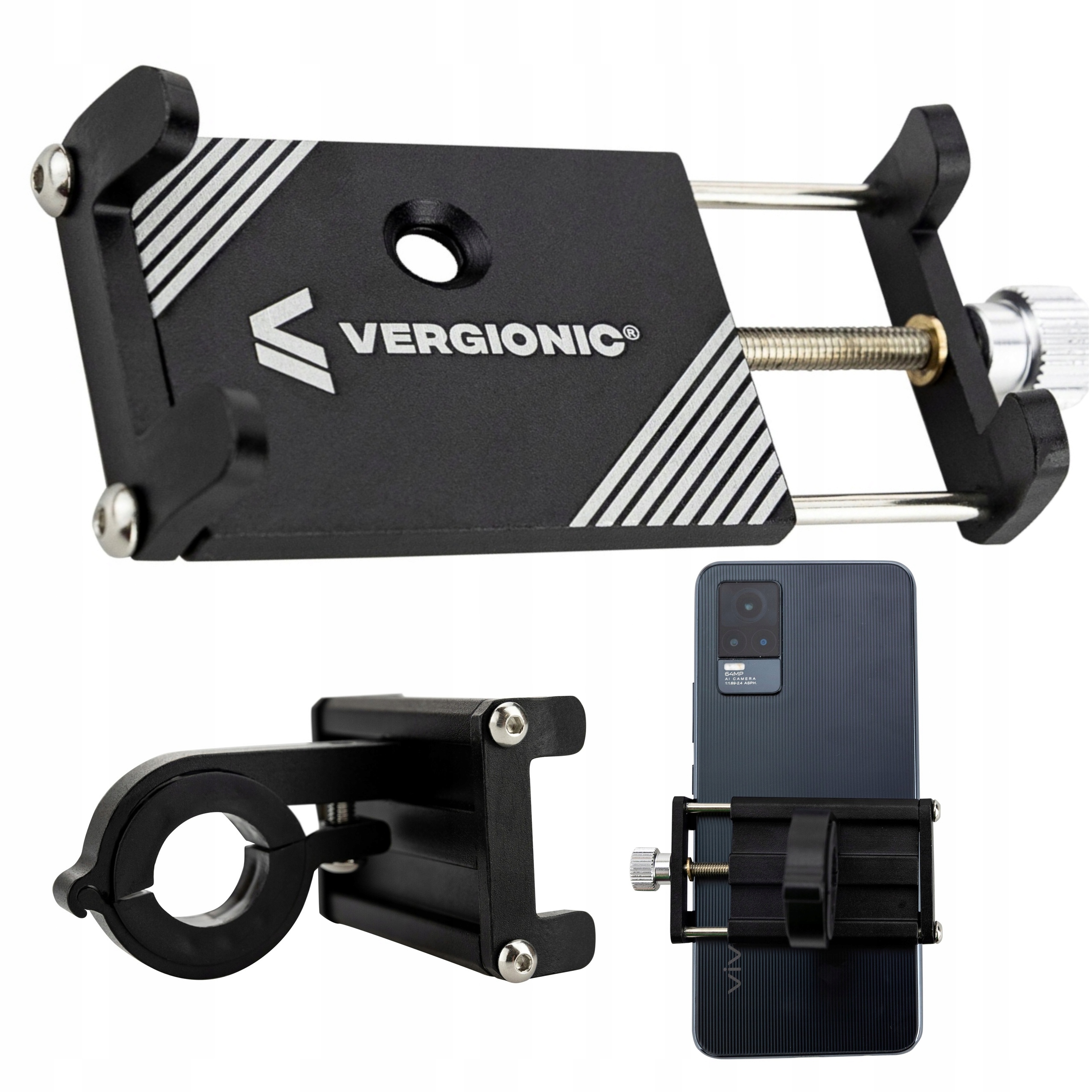 UCHWYT ROWEROWY NA TELEFON na kierowinicę ROWER MOTOCYKL HULAJNOGA GPS