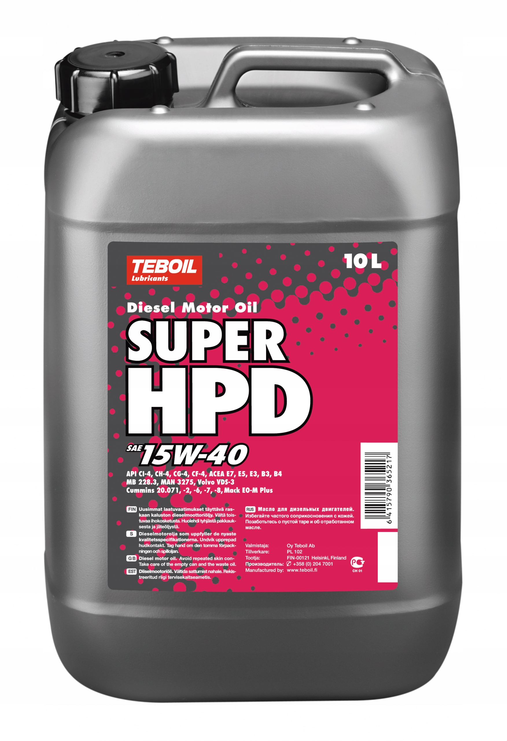 TEBOIL SUPER HPD 15W-40 CI-4 10L