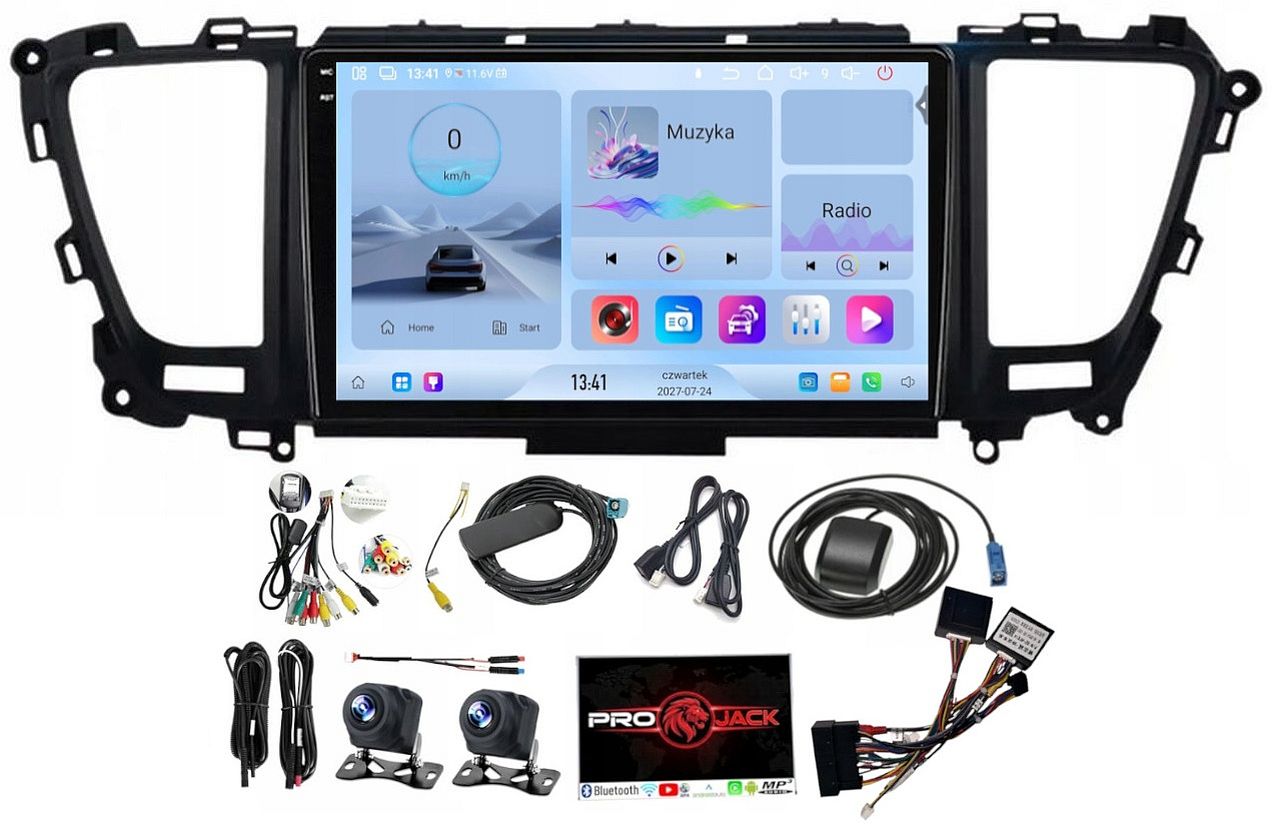 Rádio Navigace Carplay Gps Android Kia Carnival 2014-2020 4GB 64GB Sim