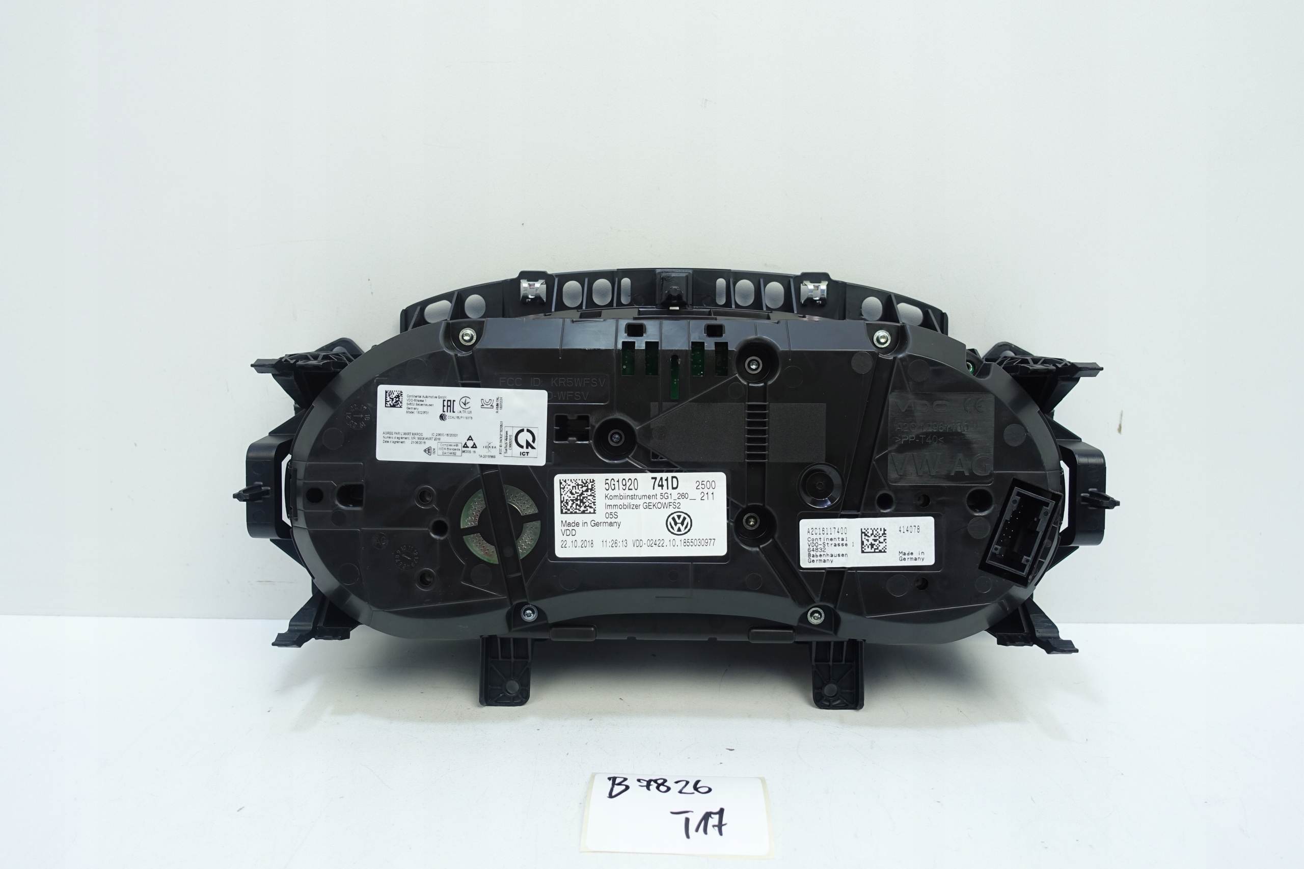 dials dials VW GOLF VII 7 5G 43560KM 5G1920741D