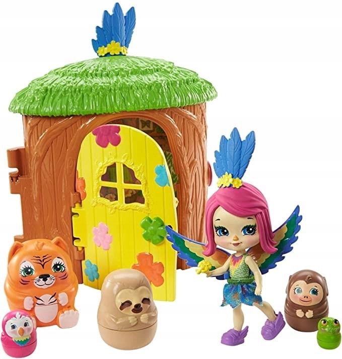 ENCHANTIMALS DOMEK ZWIERZACZKA PEEKI PARROT GTM49 Bohater Enchantimals