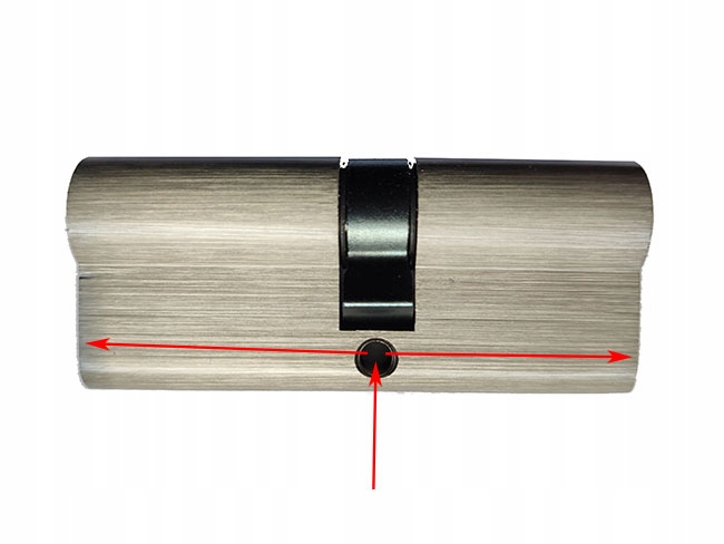 WKŁADKA DO ZAMKA DRZWI Z GAŁKĄ 50/50 ALUBRASS NIKIEL SATYNA Marka Alubrass