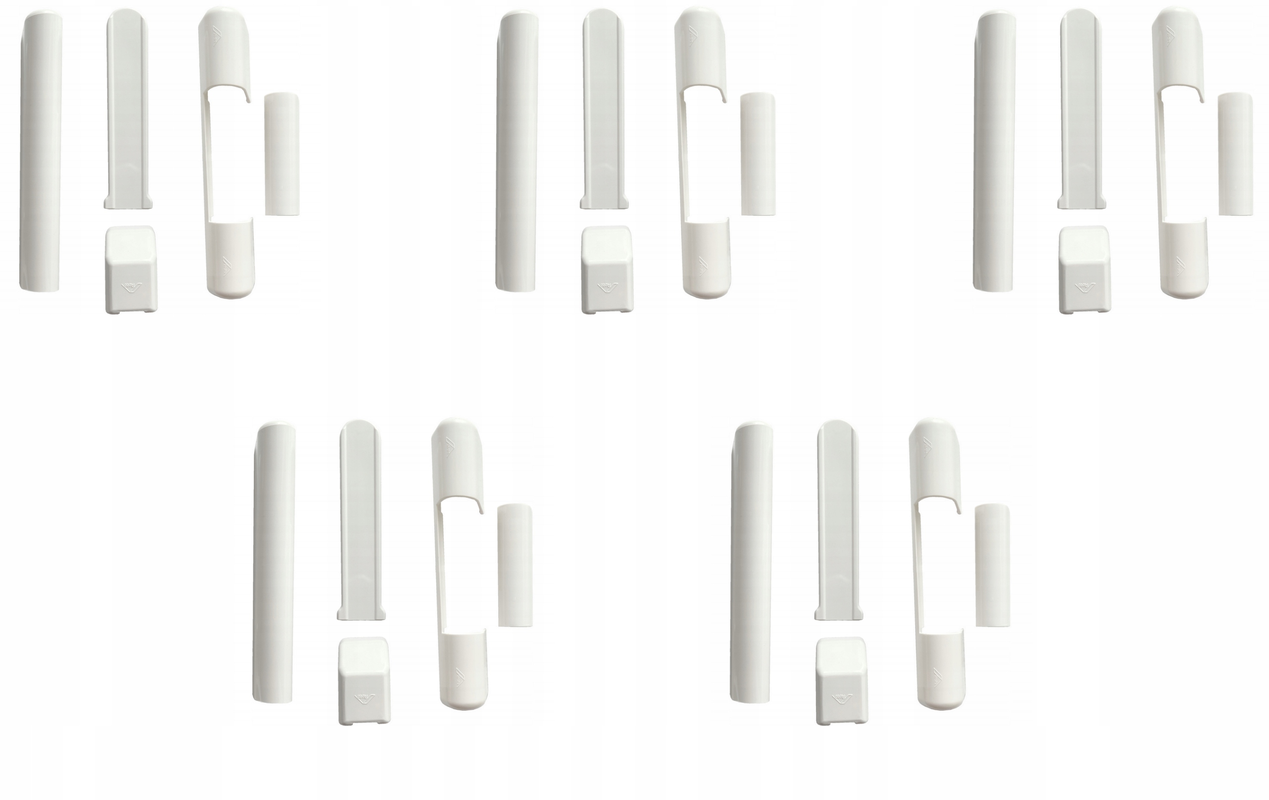 Bílé Kryty, záslepky na závěsy Roto Nt pro okna 5 kpl