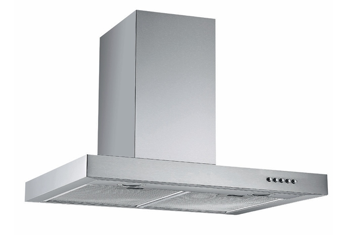 Okap Kuchenny Kominowy 60cm Pochłaniacz Led Ścienny Srebrny 316 m³/h