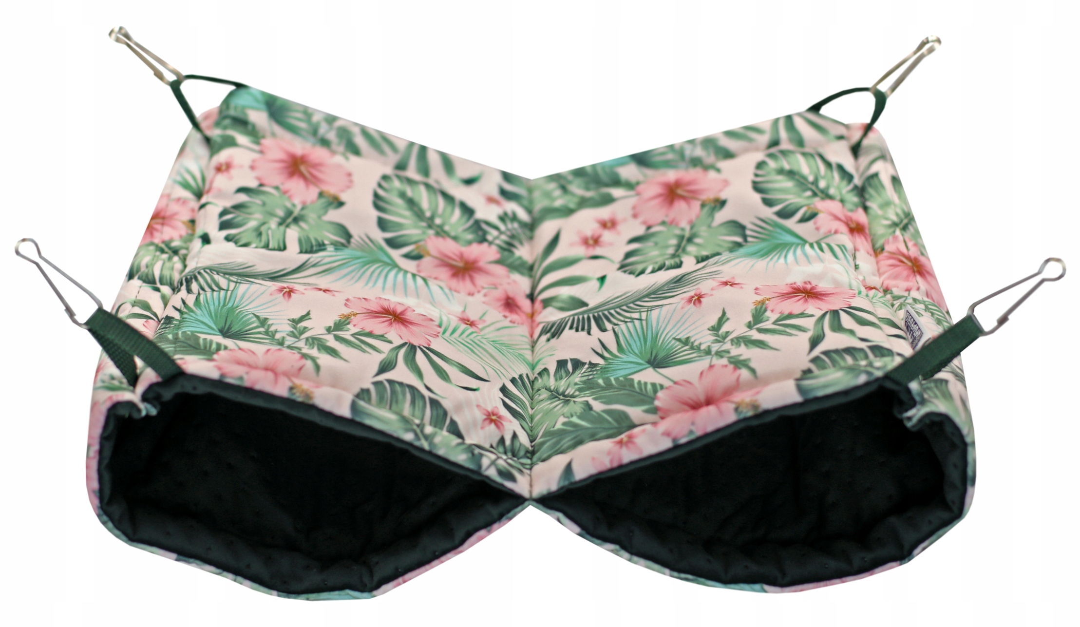 Levně Houpací Síť S Sklepem Pro Králíka XL 30X50 CM Ibiškový Květ Úkryt Les