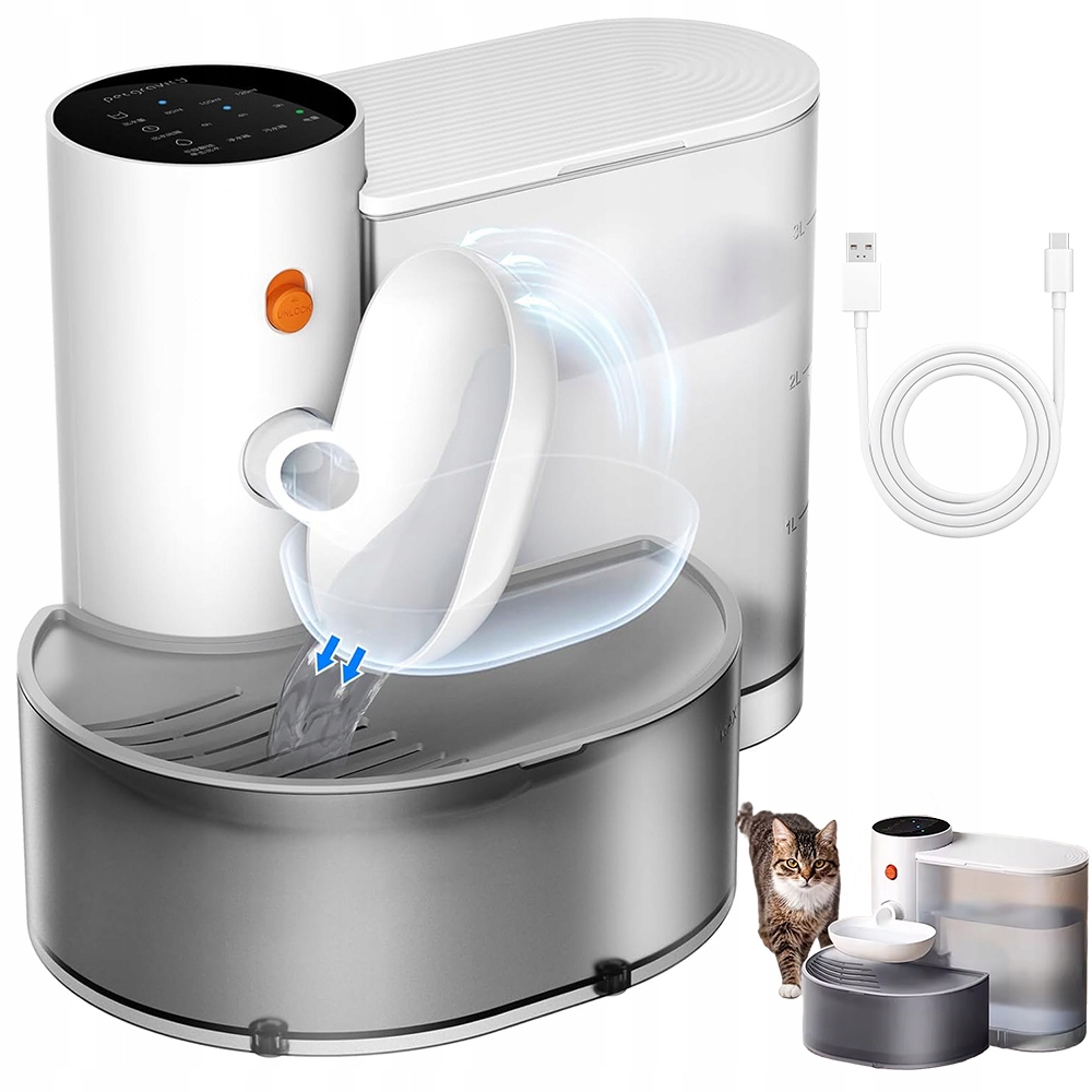 Levně Dávkovač Vody Pro Psa A Kočku Inteligentní S Automatickým Plněním