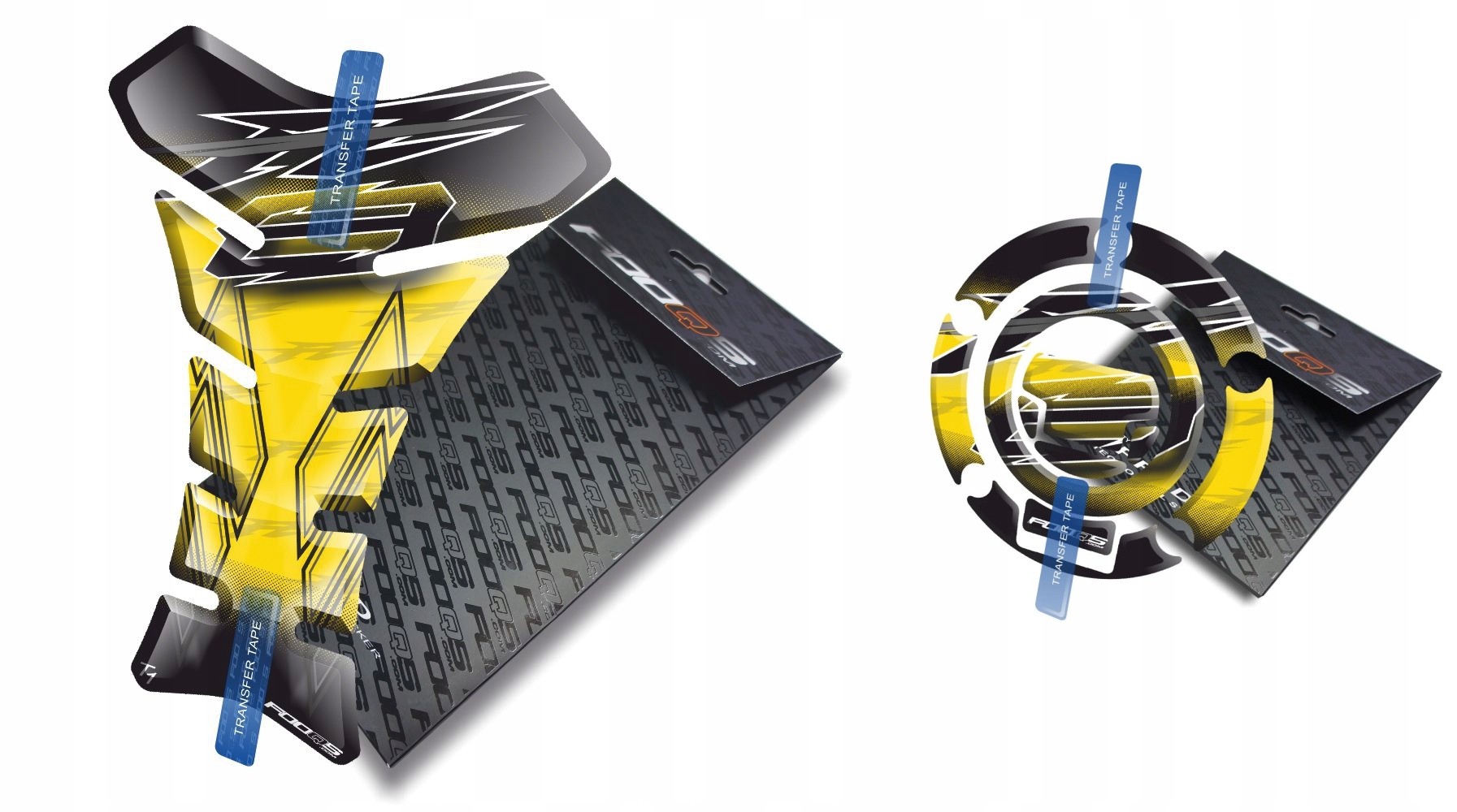 Tank-pad Cap-pad od společnosti Fooqs pro Yamaha FZ-8 Žlutý