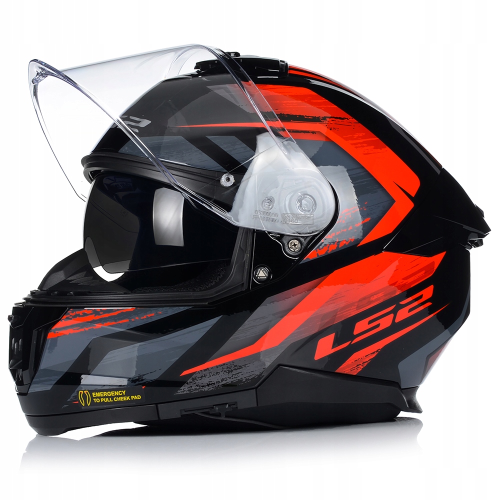 KASK MOTOCYKLOWY LS2 FF808 STREAM II FURY KEVLAR SYSTEM PINLOCK + BLENDA Rozmiar XL