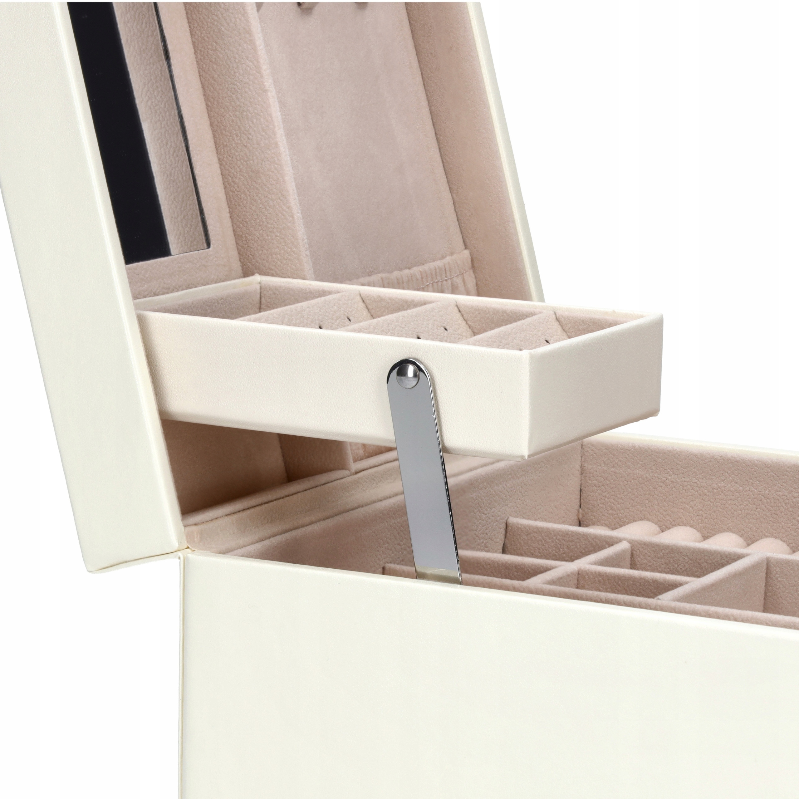 SZKATUŁKA NA BIŻUTERIĘ PUDEŁKO KUFEREK POJEMNY ORGANIZER ELEGANCKI C2 Wysokość 12 cm