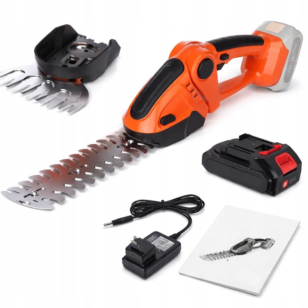 2 V 1 Silné Nůžky Na Živý Plot Trávy Akumulátorové 24V+1 X Akumulátorové