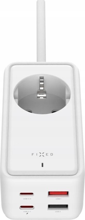 Ładowarka Fixed Listwa ładująca GaN III 2xUSB-C/2xUSB, 3m, Pd 65W, biała