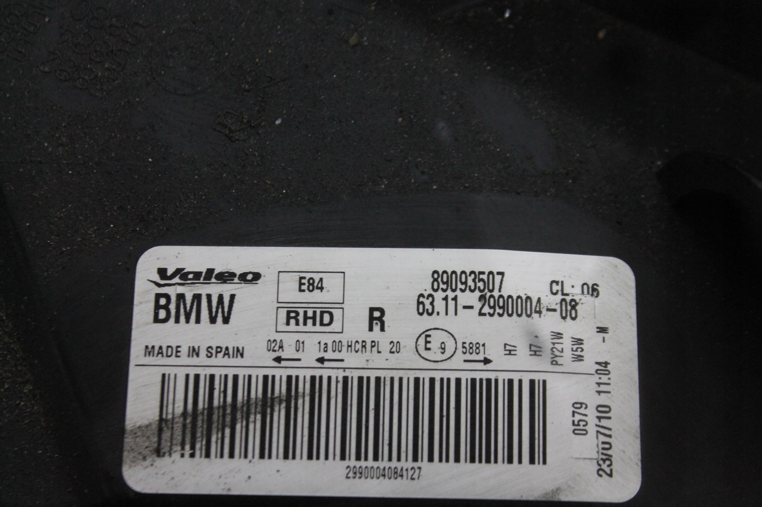 light right front front 2990004 BMW X1 E84 09-12 UK