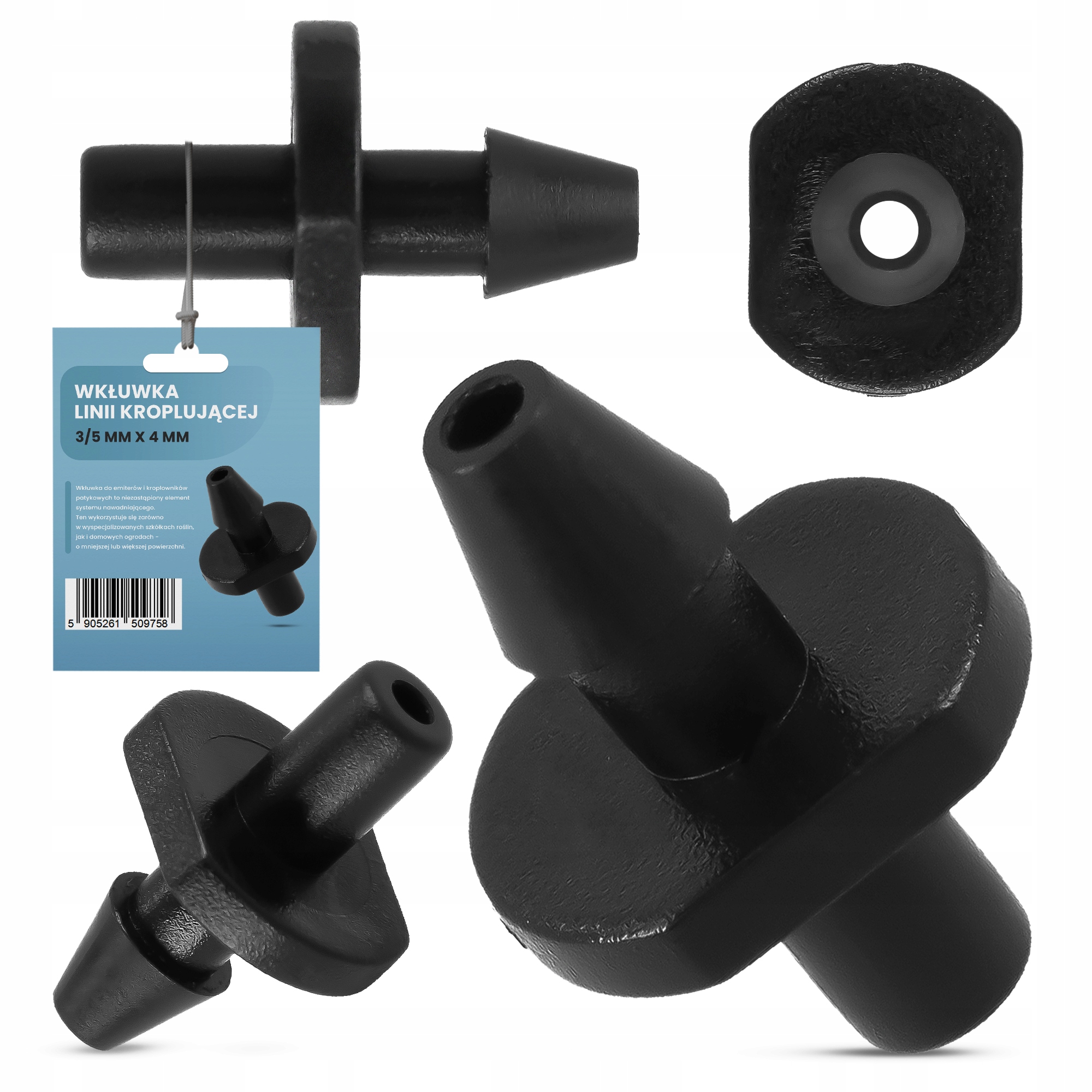 

Wkłuwka Emiter Linia Kroplująca Rury Pe 3,5/4 mm