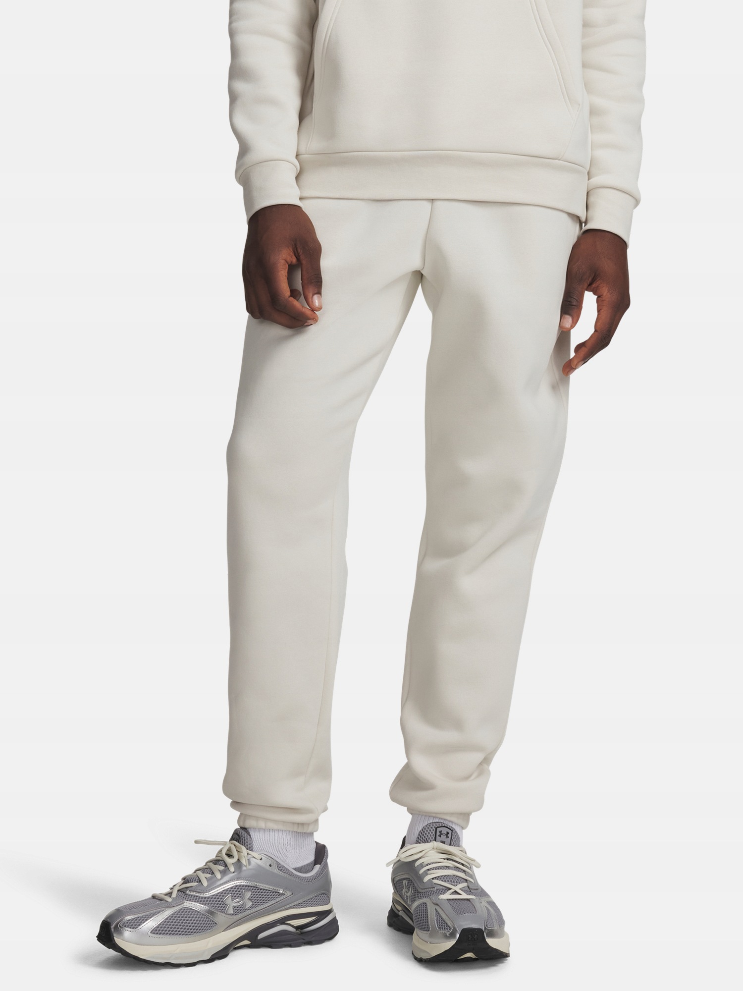 Under Armour Pánské tepláky Under Armour Ua Icon Fleece Jogger-WHT
