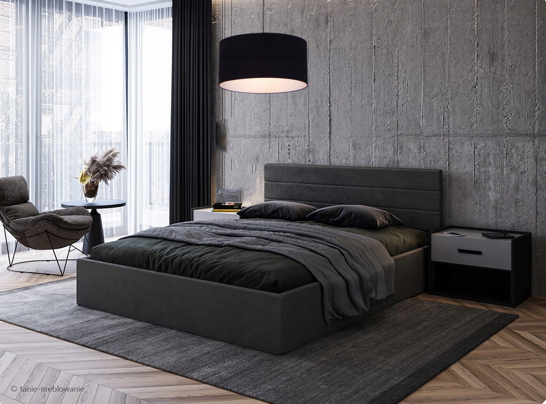 LAMPA WISZĄCA SUFITOWA ŻYRANDOL ZW-1 ABAŻUR 60cm LED E27 SALON STÓŁ KUCHNIA Marka Adex