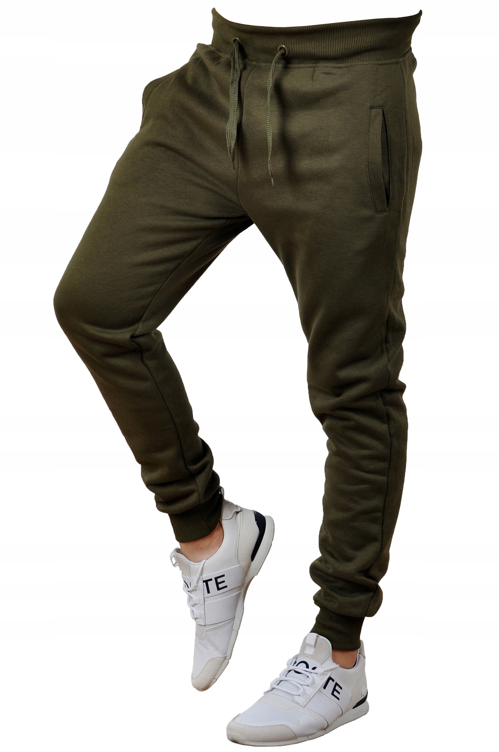 k01 r. M MĘSKIE SPODNIE DRESOWE JOGGERY GŁADKIE Rozmiar M