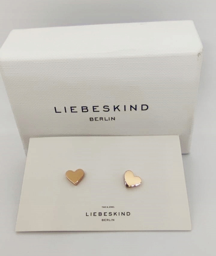 Liebeskind Berlin Náušnice srdíčko zlaté