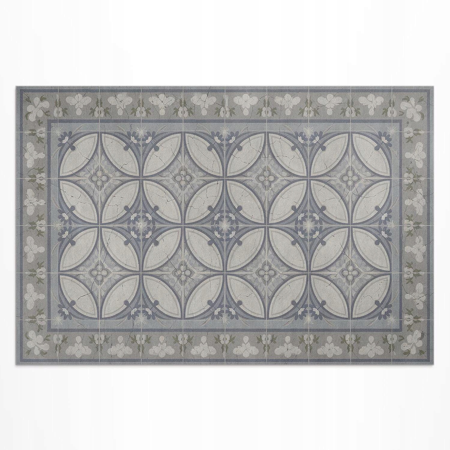 Dekoratívny balkónový vinylový koberec Jemná kombinácia vzorov 150x100 cm