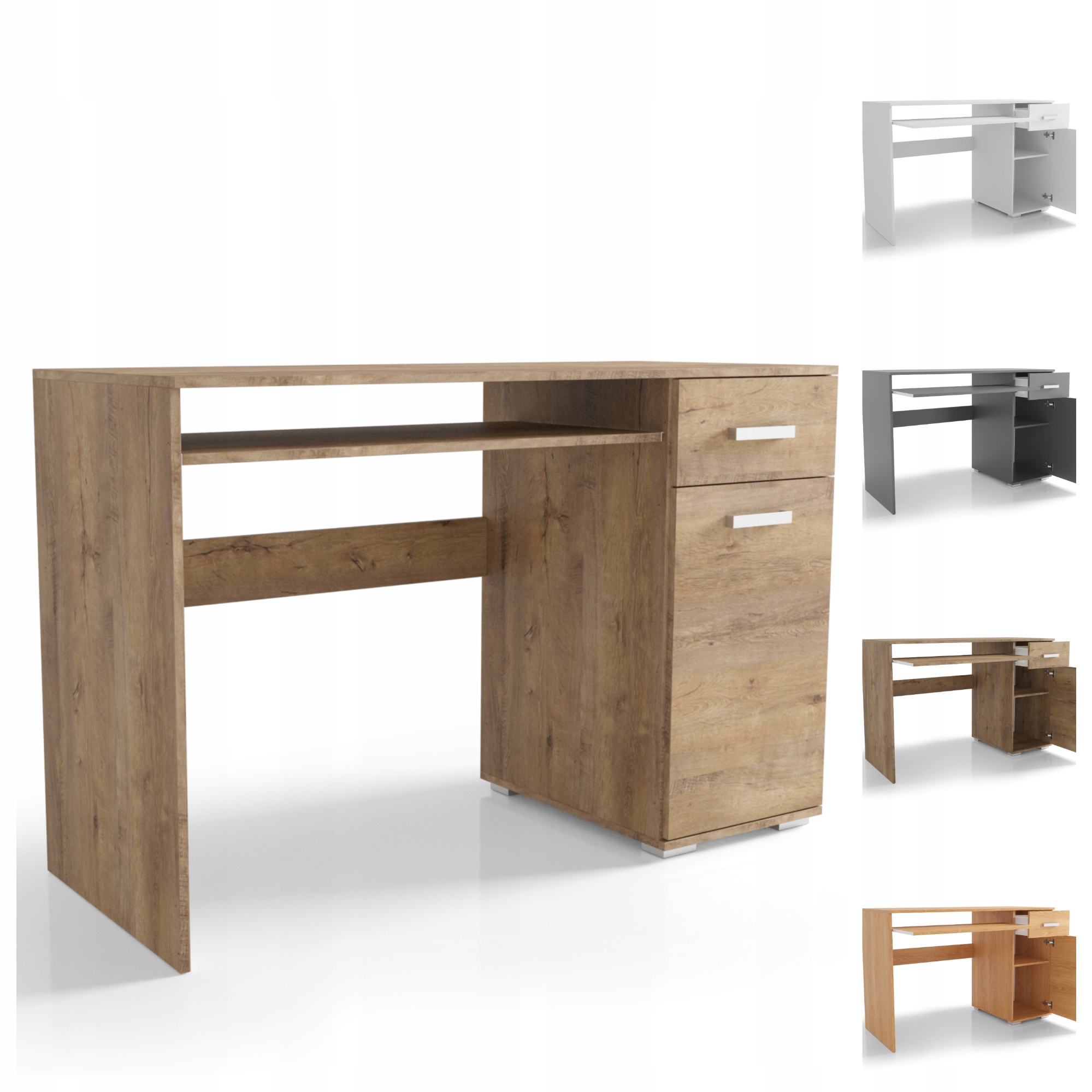 Psací stůl s policí na klávesnici se zásuvkou 105 VK13105, deska 18 mm O-sofa