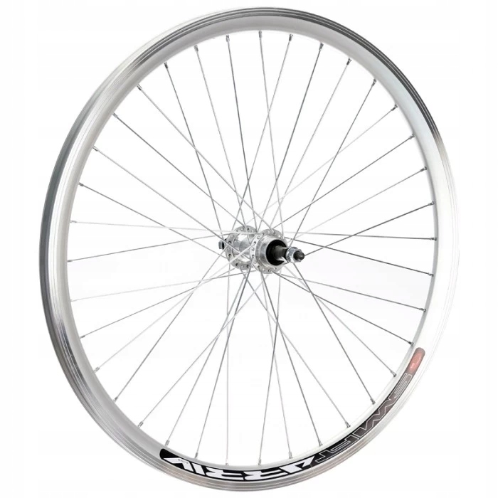 Zadní kolo 26" volnoběžka V-brake stříbrná 36 otw.