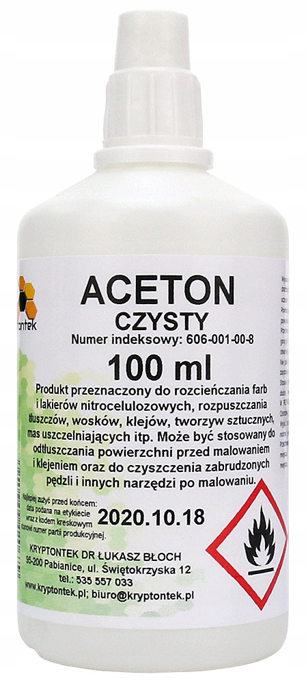 Aceton Kryptontek 606-001-00-8 100 ml