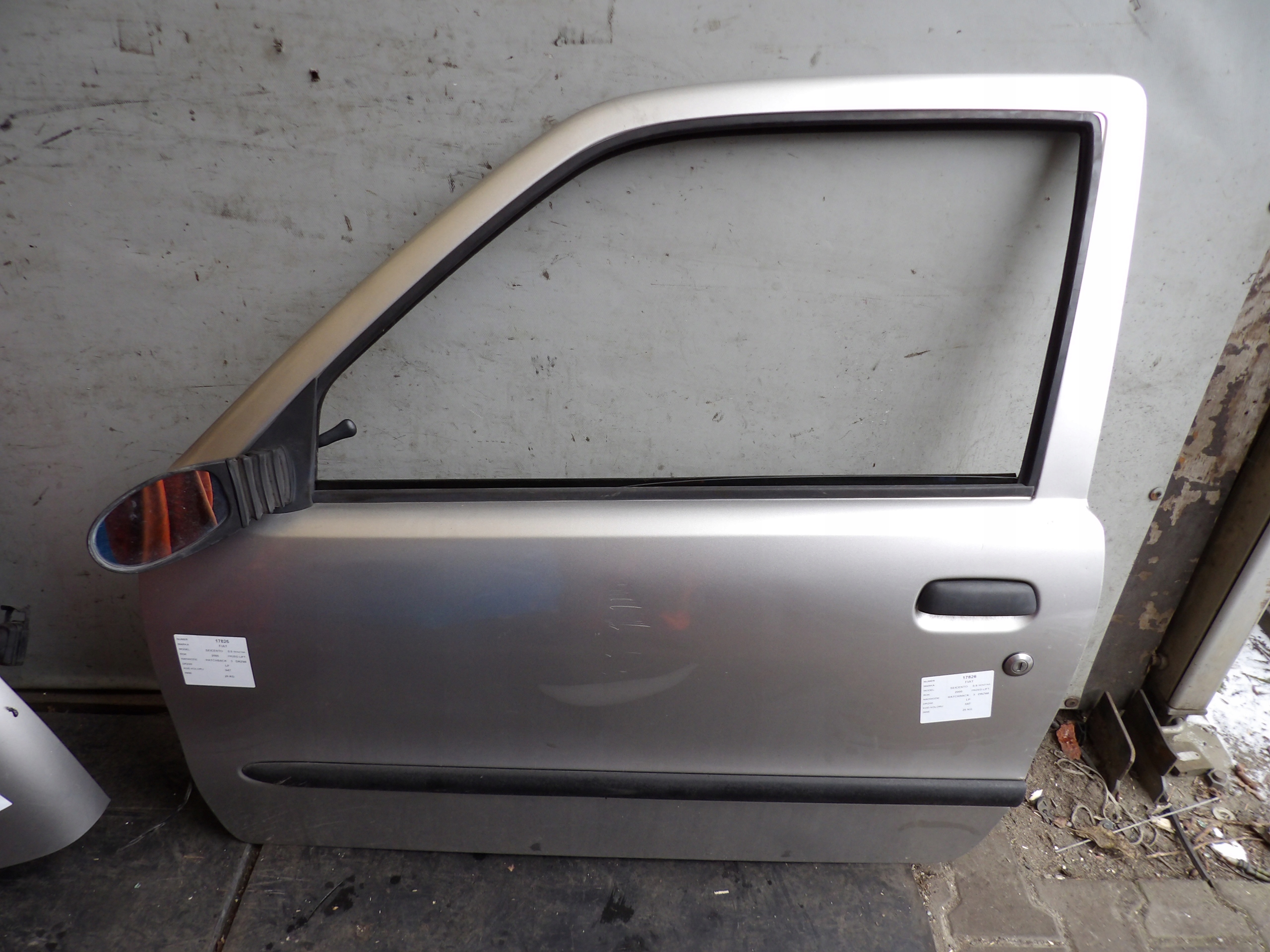Fiat Seicento door front left lak. 647 HB 3D