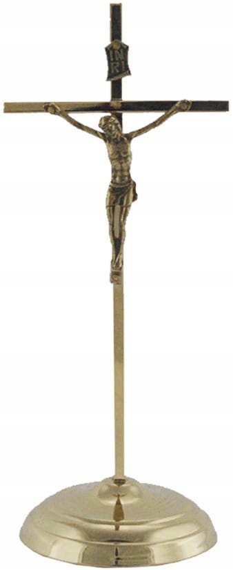 

Krzyż Stojący (złoty) 16 CM