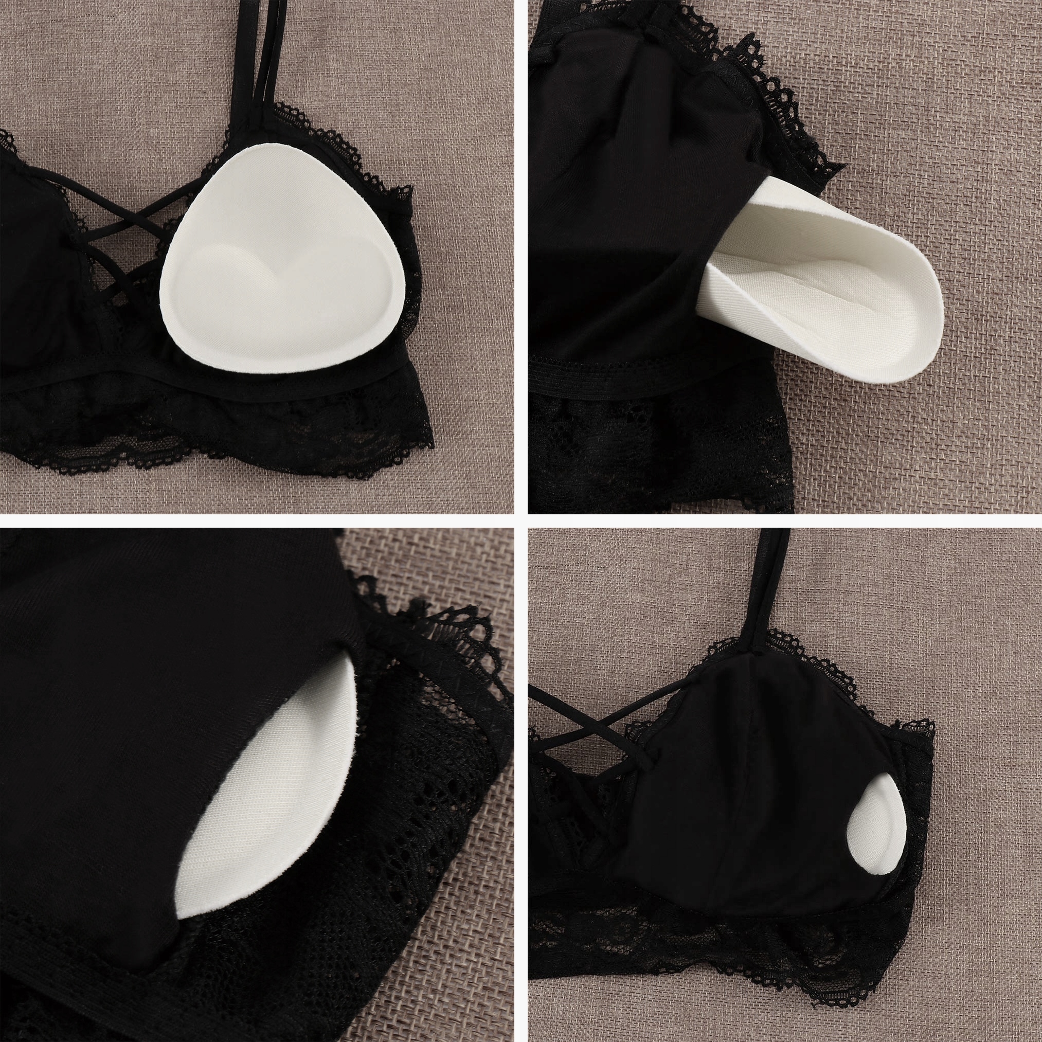 WKŁADKI WYMIENNE DO STANIKA STROJU PUSH UP GĄBKA Model Wkładki