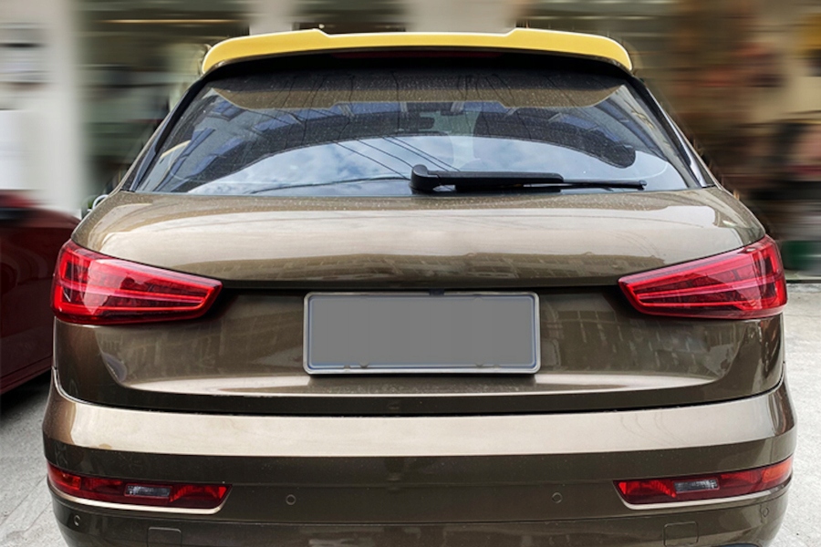 AUDI Q3 2011-2018 СПОЙЛЕР КРЫЛО-ОБДУВА КРЫША ABS черный СУББОТА