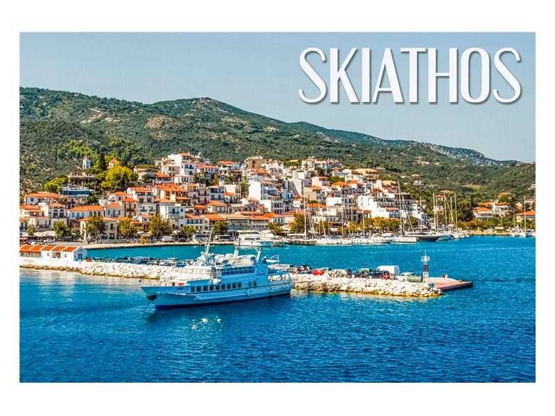 

Grecja Skiathos Krajobraz Magnes na lodówkę