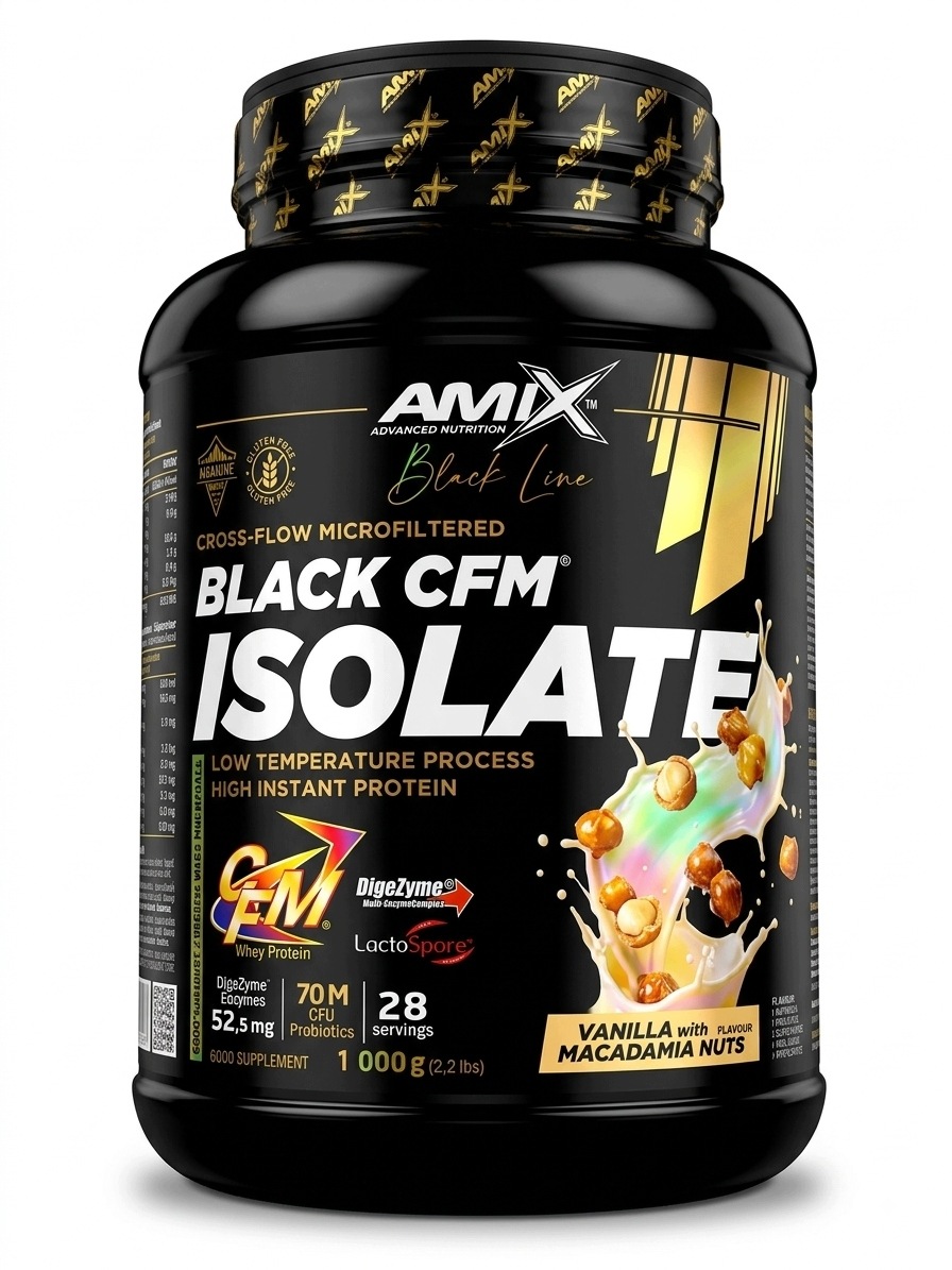 Black Line Black Cfm Isolate 1000g vanilla with macadamia nuts