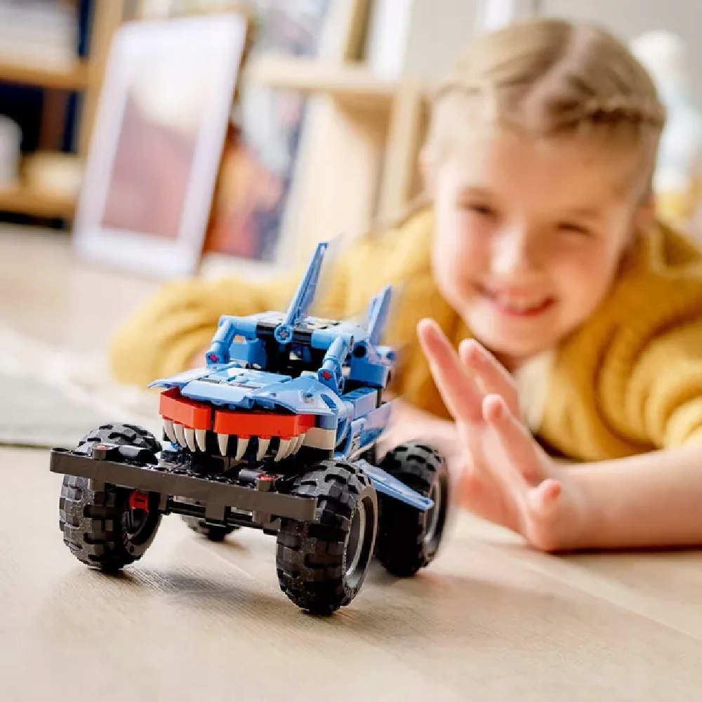 SUPER PREZENT LEGO MONSTER JAM MEGALODON LEGO TECHNIC PONAD 250el.+ ŚWIĘTA Wiek dziecka 7 lat +