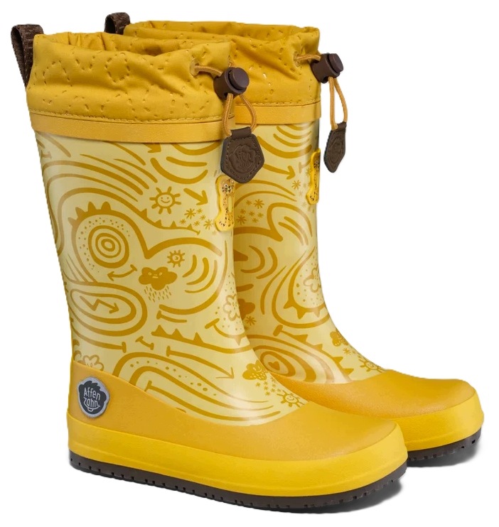 Kalosze Ocieplane Barefoot Affenzahn Vegan Puddly Tiger Tygrys R.23