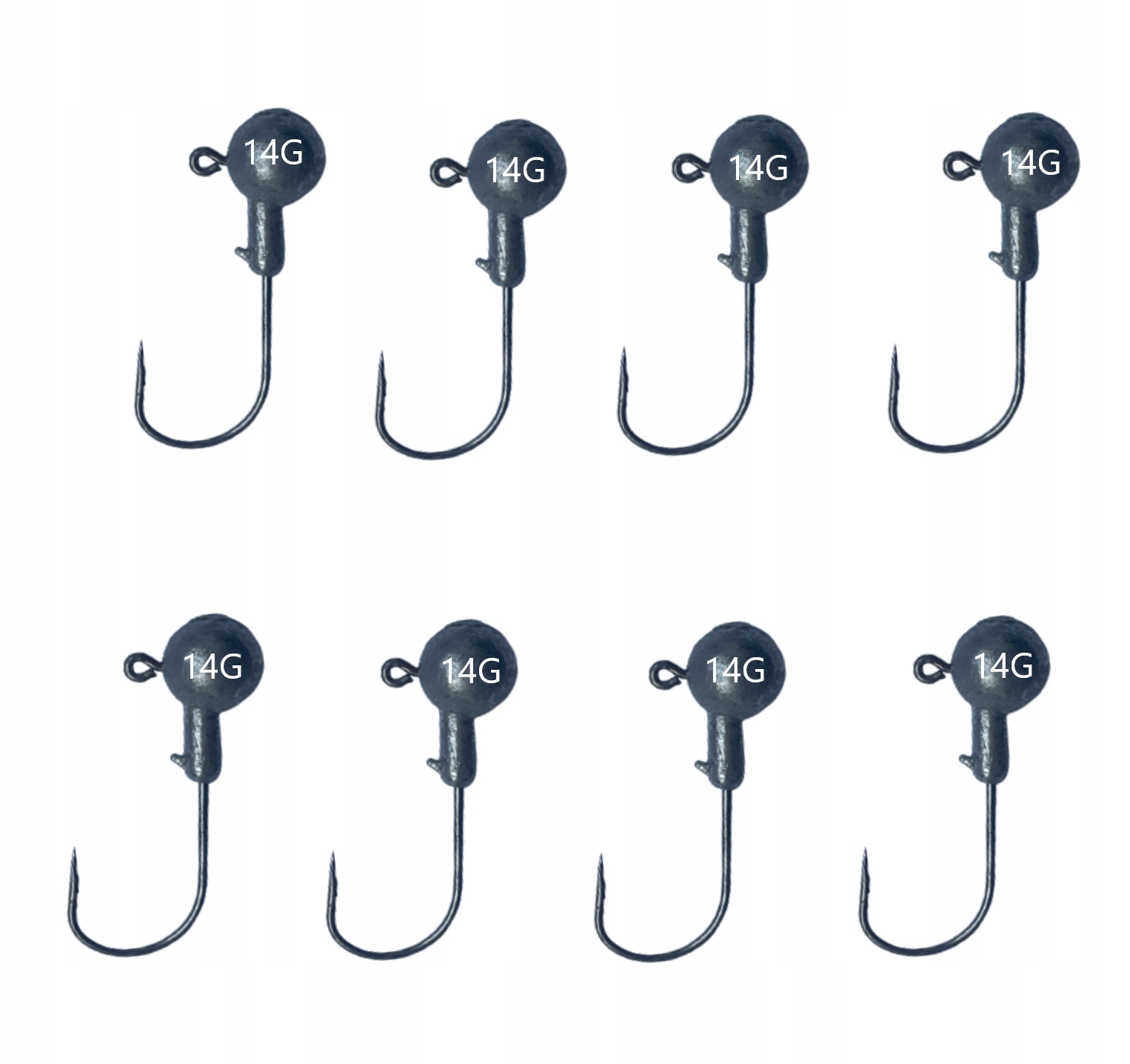 8xGŁÓWKI JIGGOWE DO PRZYNĘTY KOPYTO 14G