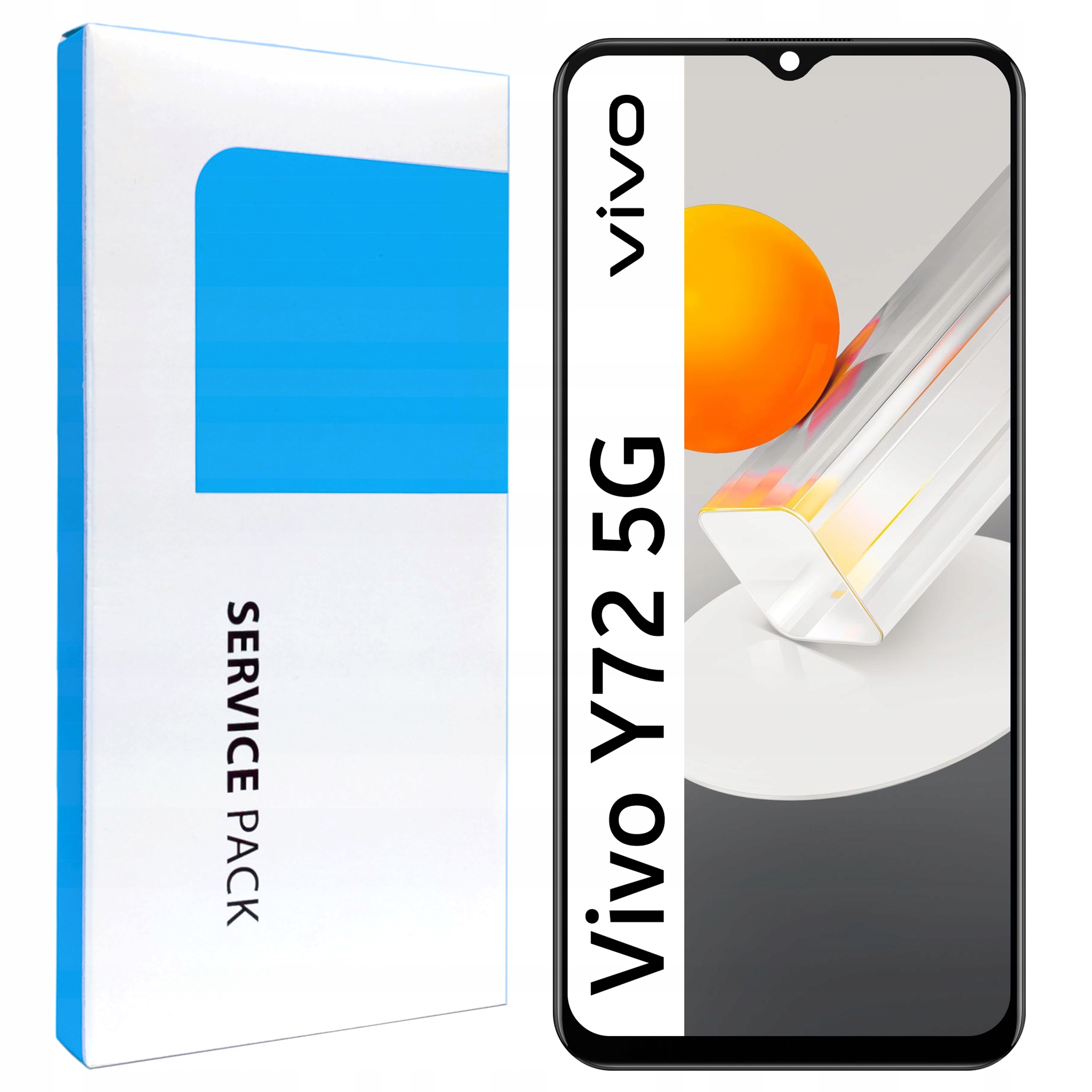 Originální Zila pro Vivo Y72 5G LCD Displej Digitizer Dotyk Rámeček