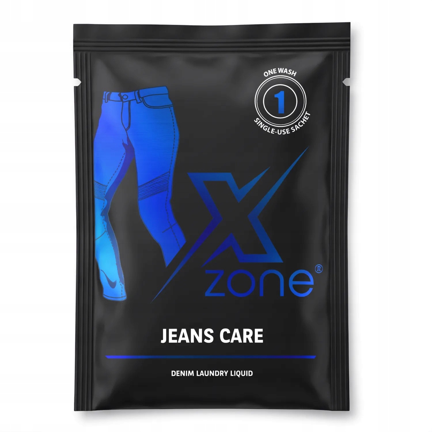 Płyn do prania jeansów motocyklowych i odzieży z Kevlar Xzone saszetka 40ml