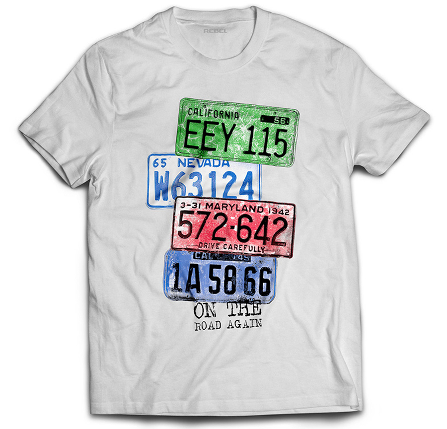 

Koszulka Tablice Rejestracyjne Tshirt Alabama XL