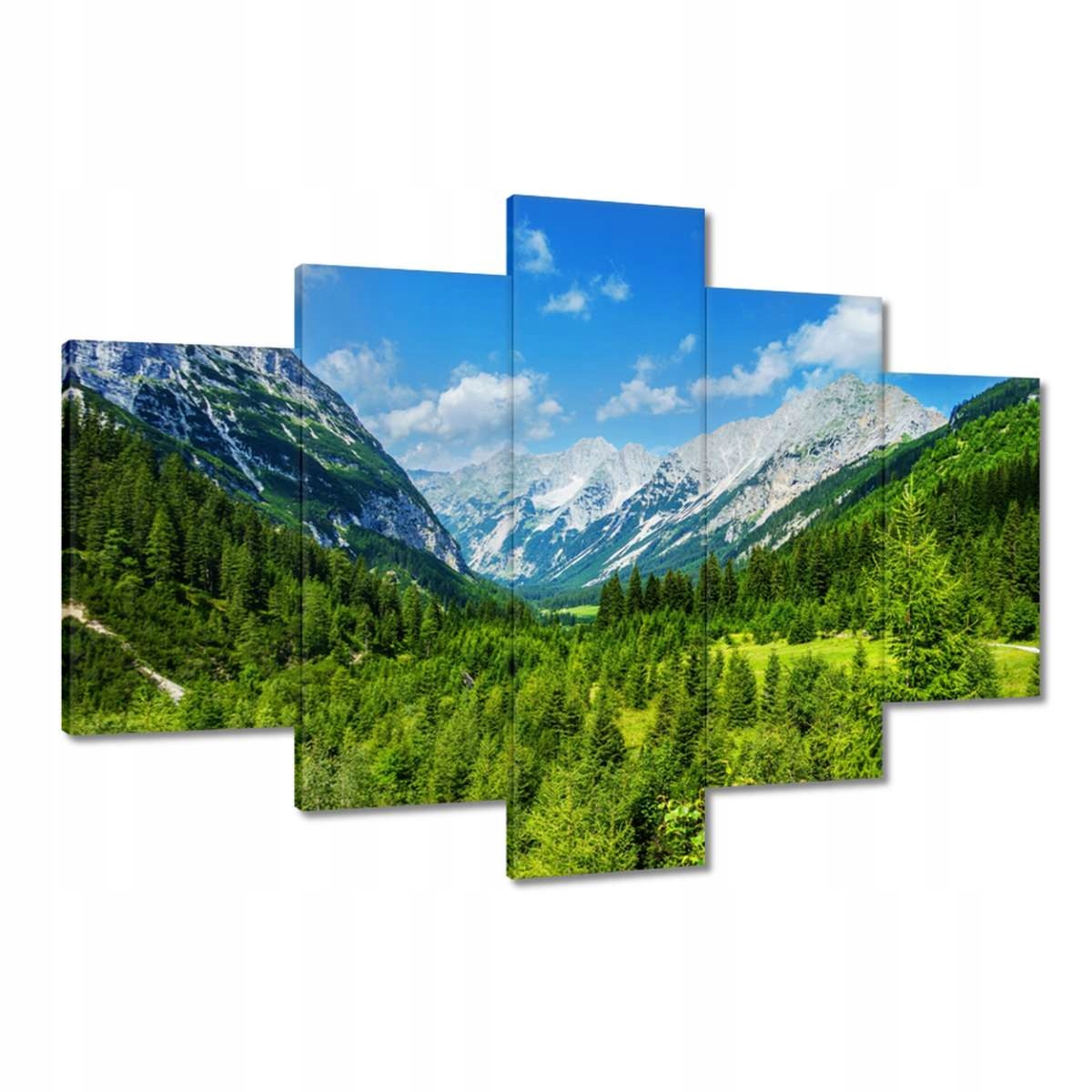 Obrazy 120x80 Horská krajina s krásnými mraky