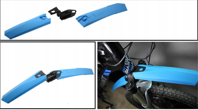 BŁOTNIKI ROWEROWE WACHLARZE MTB 26-29 CZERWONY 2 Model CZERWONY