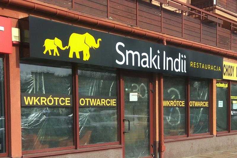 kaseton podświetlany z dibondu 380x60cm