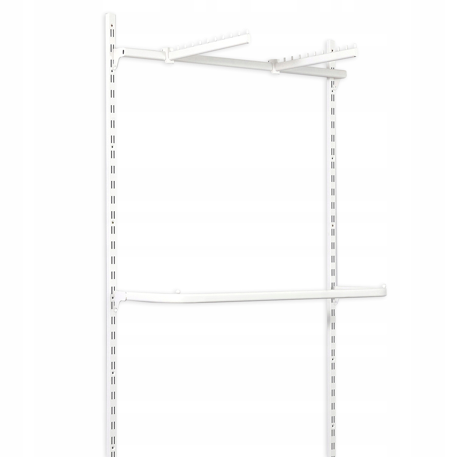 GARDEROBA MODUŁOWA WIESZAK ODZIEŻ DOM SKLEP 100x200 UBRANIA BIAŁA