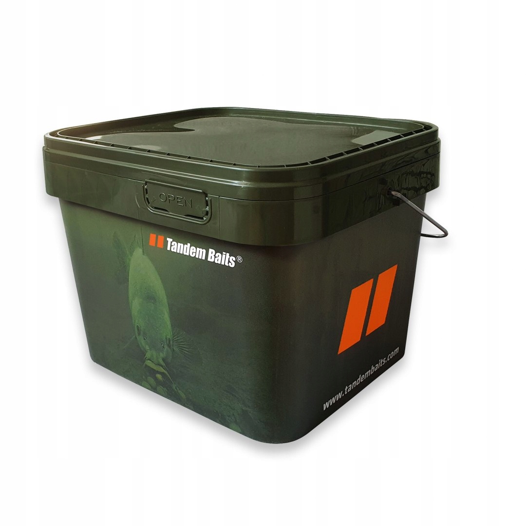 

Tandem Baits Wiadro wędkarskie 10L z pokrywką Squa